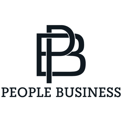People Business Logo und Schriftzug (945x945) schwarz transparent